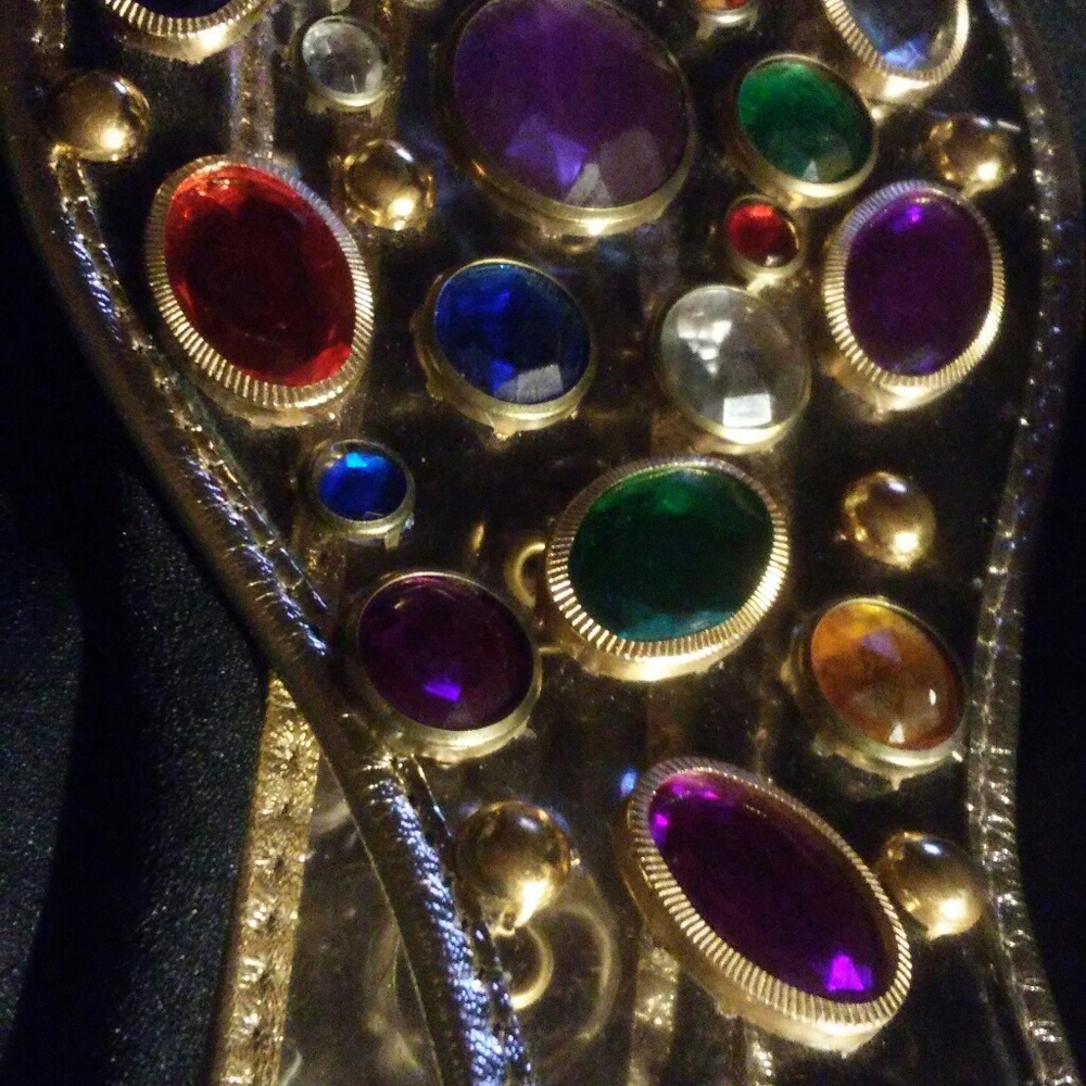 Transparent jeweled Belt
